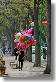 asia, balloons, colorful, hanoi, vertical, vietnam, womens, photograph