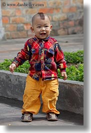 asia, boys, childrens, hanoi, mohawk, people, toddlers, vertical, vietnam, photograph