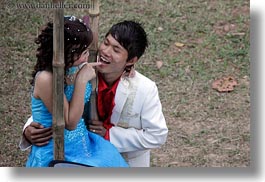 asia, couples, hanoi, horizontal, people, swings, vietnam, wedding, photograph