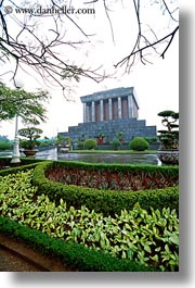 asia, hanoi, ho chi minh, mosoleums, presidential palace, vertical, vietnam, photograph