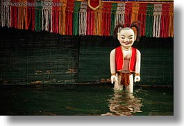 asia, hanoi, horizontal, puppet theater, puppets, vietnam, water, photograph