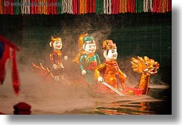 asia, hanoi, horizontal, puppet theater, puppets, vietnam, water, photograph