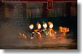 asia, hanoi, horizontal, puppet theater, puppets, vietnam, water, photograph