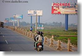 asia, billboards, hanoi, horizontal, large, signs, vietnam, photograph