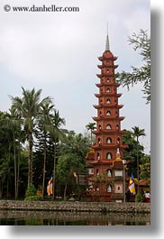 asia, hanoi, pagoda, towers, tran quoc pagoda, vertical, vietnam, photograph