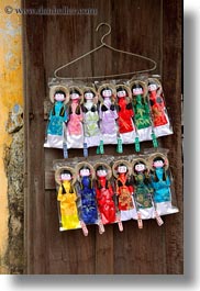 arts, asia, dolls, girls, hoi an, toys, vertical, vietnam, vietnamese, photograph