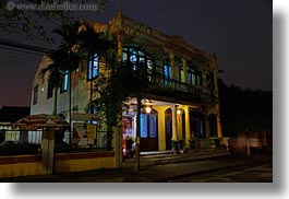 asia, buildings, hoi an, horizontal, houses, long exposure, nite, vietnam, photograph