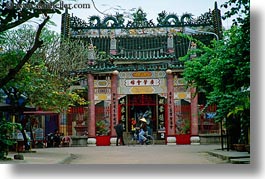 asia, buildings, fancy, hoi an, horizontal, people, vietnam, photograph