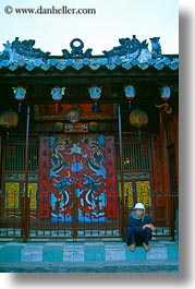 asia, buildings, fancy, hoi an, people, vertical, vietnam, photograph