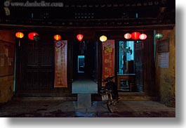 asia, hoi an, horizontal, illuminated, lanterns, vietnam, photograph