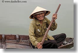 asia, boats, hoi an, horizontal, men, old, people, vietnam, photograph