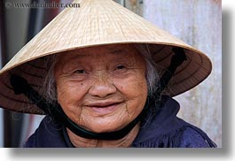 asia, hoi an, horizontal, old, people, smiling, vietnam, womens, photograph