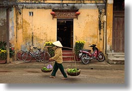 asia, carrying, don ganh, hoi an, horizontal, people, vietnam, womens, photograph