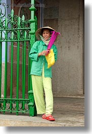 asia, gates, green, hoi an, people, vertical, vietnam, womens, photograph