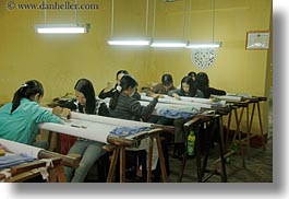 asia, factory, faifo, hoi an, horizontal, people, sewing, vietnam, womens, photograph