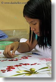 asia, factory, faifo, hoi an, people, sewing, vertical, vietnam, womens, photograph