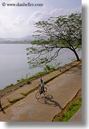 asia, bicycles, bikes, hue, lakes, vertical, vietnam, photograph