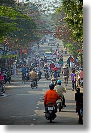 asia, bikes, crowds, hue, motorcycles, vertical, vietnam, photograph