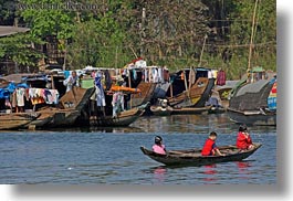 asia, boats, childrens, horizontal, hue, paddling, vietnam, photograph