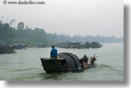asia, boats, fishermen, horizontal, hue, vietnam, photograph
