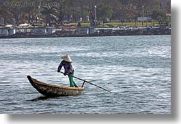 asia, boats, horizontal, hue, paddling, standing, vietnam, photograph