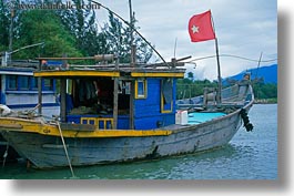 asia, boats, fishing, horizontal, hue, vietnam, vietnamese, photograph