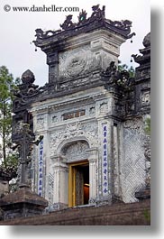asia, buildings, entry, hue, khai dinh, tombs, vertical, vietnam, photograph