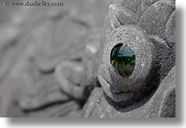 asia, dragons, eyes, green, horizontal, hue, khai dinh, statues, tu duc tomb, vietnam, photograph