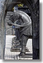 images/Asia/Vietnam/Hue/KhaiDinh/TuDucTomb/Statues/horse-statue-thru-arch.jpg