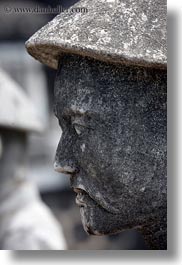 asia, hue, khai dinh, soldiers, statues, stones, tu duc tomb, vertical, vietnam, photograph