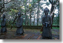 asia, cameras, horizontal, hue, khai dinh, soldiers, statues, stones, tu duc tomb, vietnam, photograph