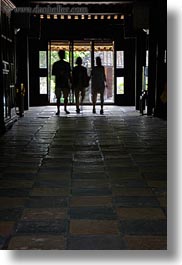 asia, doors, hue, khai dinh, khiem cung, people, silhouettes, slow exposure, tu duc tomb, vertical, vietnam, photograph