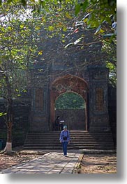 arches, asia, entrance, hue, khai dinh, tu duc tomb, vertical, vietnam, vu khiem, photograph