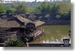 asia, horizontal, hue, khai dinh, lakes, luu khiem, tu duc tomb, vietnam, xung khiem pavilion, photograph