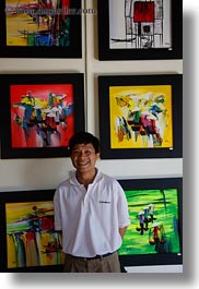 asia, hue, painters, paintings, vertical, vietnam, photograph