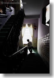 asia, hue, men, stairs, vertical, vietnam, photograph