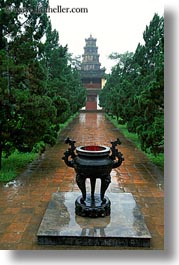 asia, caldron, hue, incense, pagoda, thien, thien mu pagoda, vertical, vietnam, photograph