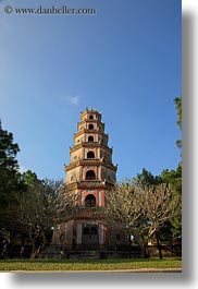asia, hue, pagoda, thien, thien mu pagoda, vertical, vietnam, photograph