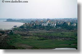 asia, fields, horizontal, landscapes, towns, vietnam, photograph