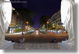 asia, buildings, cityscapes, horizontal, long exposure, nite, saigon, streets, structures, vietnam, photograph