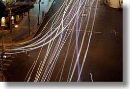 aerials, asia, buildings, cityscapes, downview, horizontal, long exposure, nite, saigon, streets, structures, traffic, vietnam, photograph