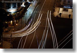 aerials, asia, buildings, cityscapes, downview, horizontal, long exposure, nite, saigon, streets, structures, traffic, vietnam, photograph