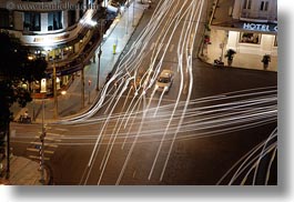aerials, asia, buildings, cityscapes, downview, horizontal, long exposure, nite, saigon, streets, structures, traffic, vietnam, photograph