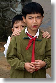 asia, asian, boys, people, vertical, vietnam, villages, photograph