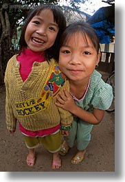 asia, asian, emotions, girls, people, smiles, vertical, vietnam, villages, photograph