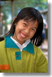 asia, asian, emotions, girls, people, smiles, vertical, vietnam, villages, photograph