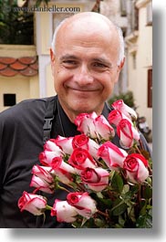 asia, ken, ken youner, red, roses, vertical, vietnam, white, wt people, photograph