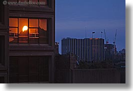 australia, buildings, horizontal, reflections, structures, sunrise, sydney, photograph