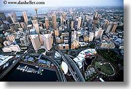 aerials, australia, buildings, cityscapes, horizontal, space needle, structures, sydney, photograph