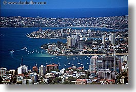 aerials, australia, buildings, cityscapes, harbor, horizontal, structures, sydney, photograph